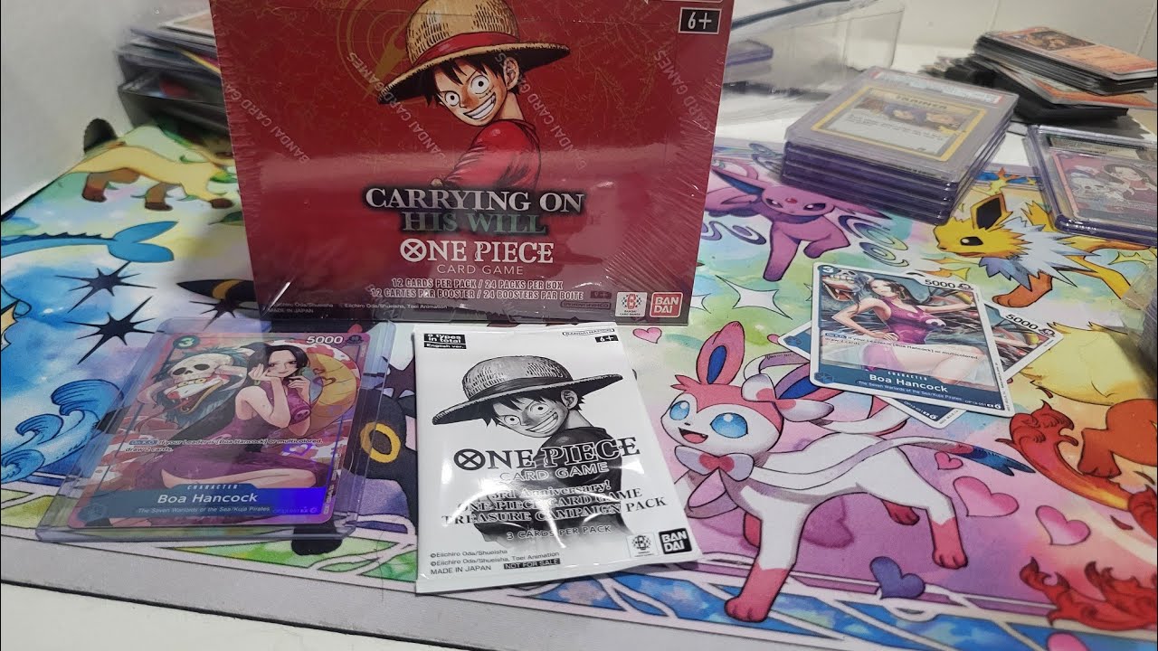 One piece Op-13 booster box opening. Wanted poster pulled.