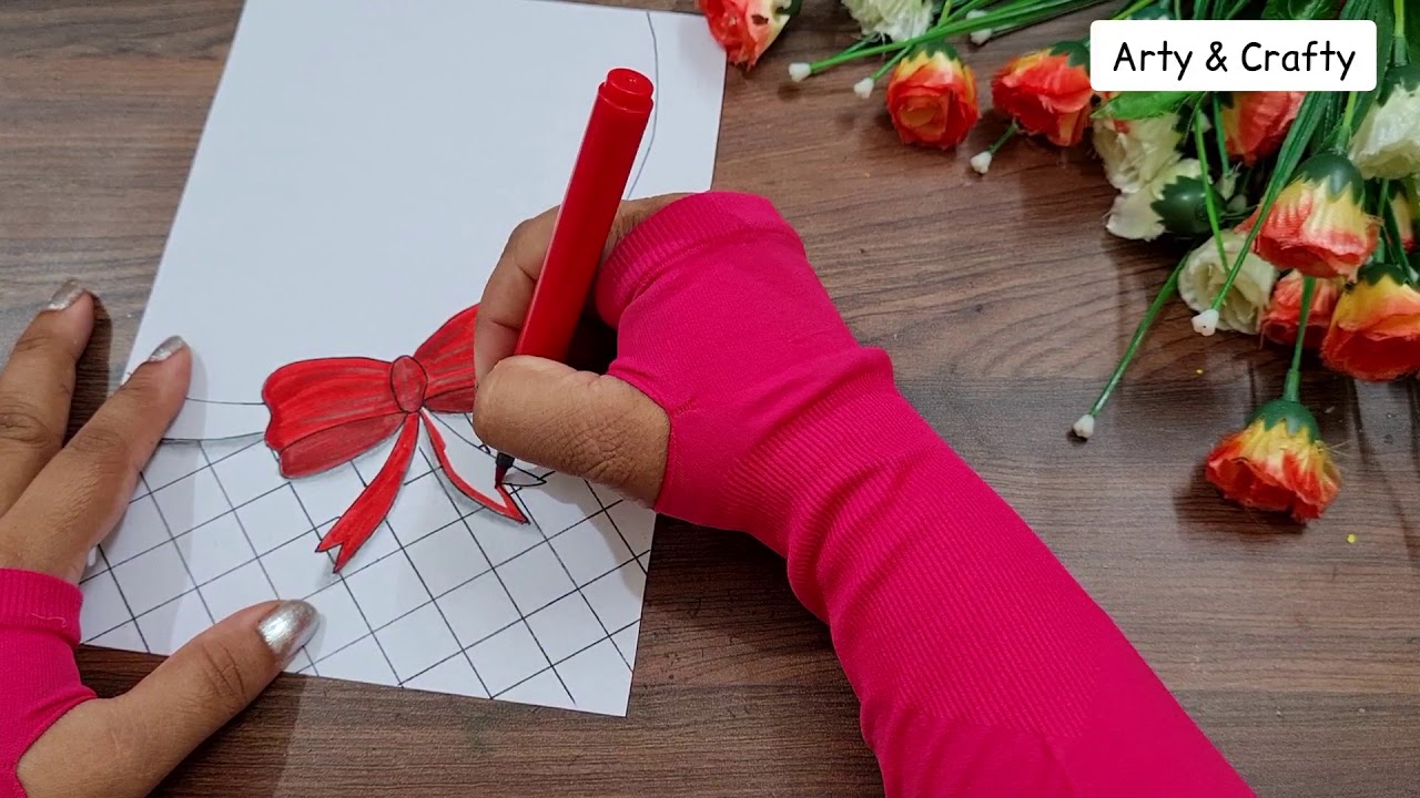 Ribbon Border Design For Project Work | Easy Border Design | Assignment Front Page file decoration
