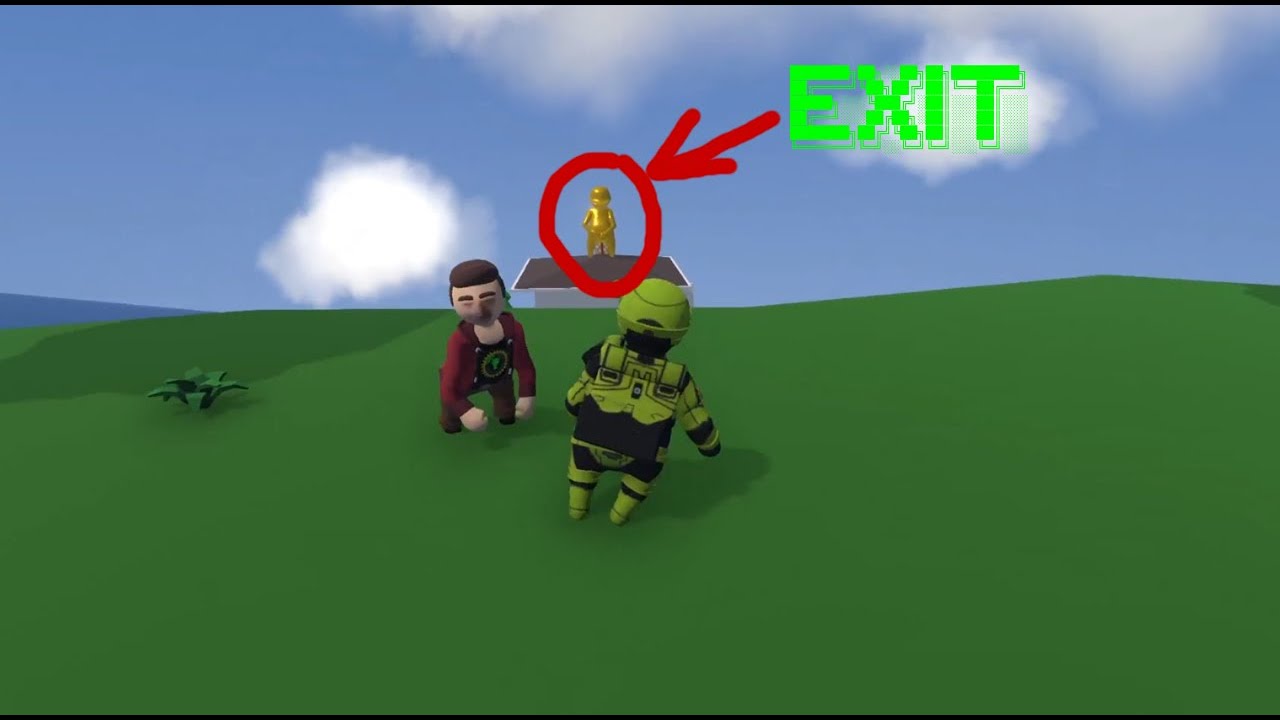 Climbing through a bunch of obstacles.(Human fall flat)