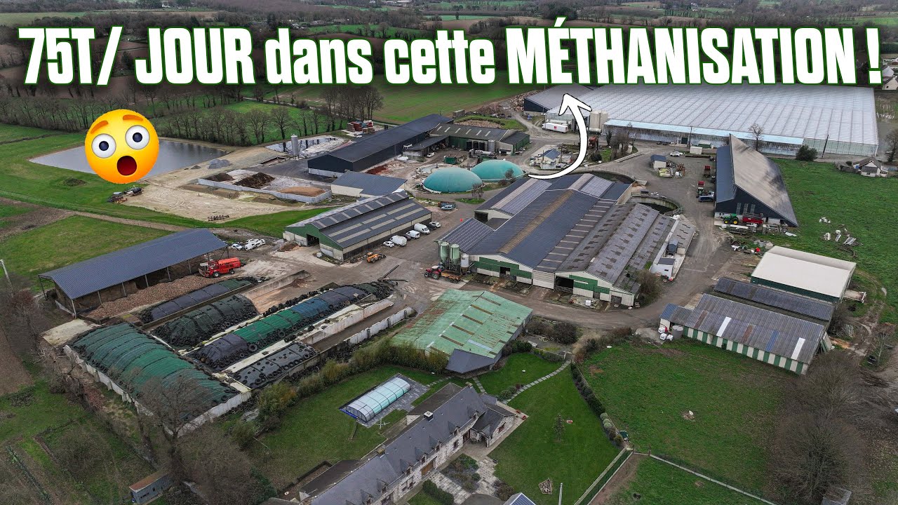 😲 75T/Jour dans ce MÉTHANISEUR avec 20% de POUBELLES grâce au DÉCONDITIONNEMENT ! 🗑️