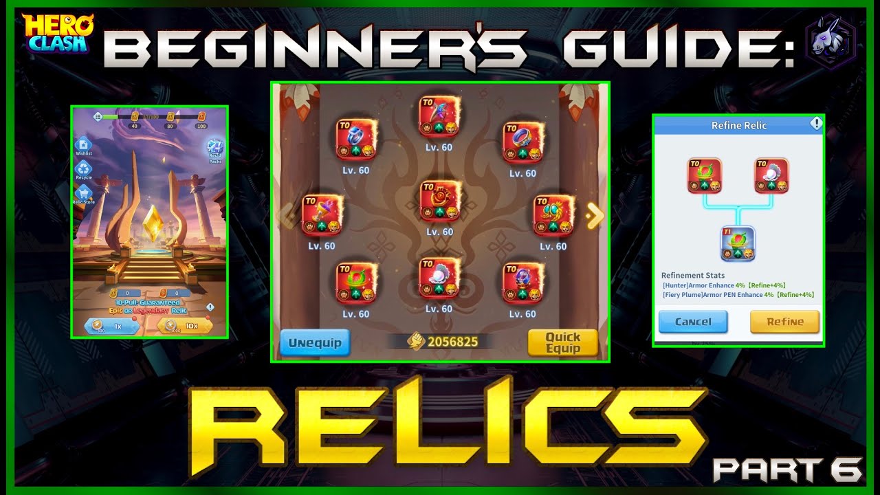 The Relic System Explained | The Beginner's Guide Ep. 6 | Hero Clash