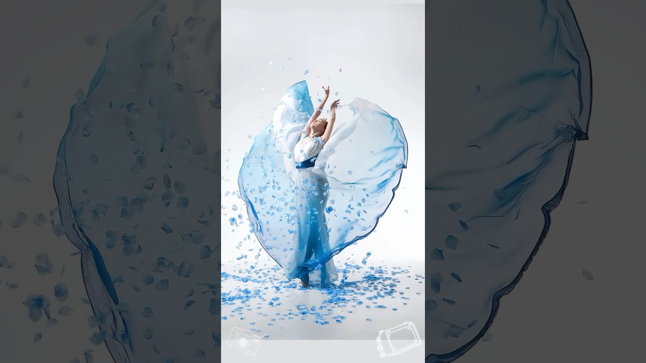 odel poses for photoshoot #balletphotography#rhythmicgymnastics #dancephotography
