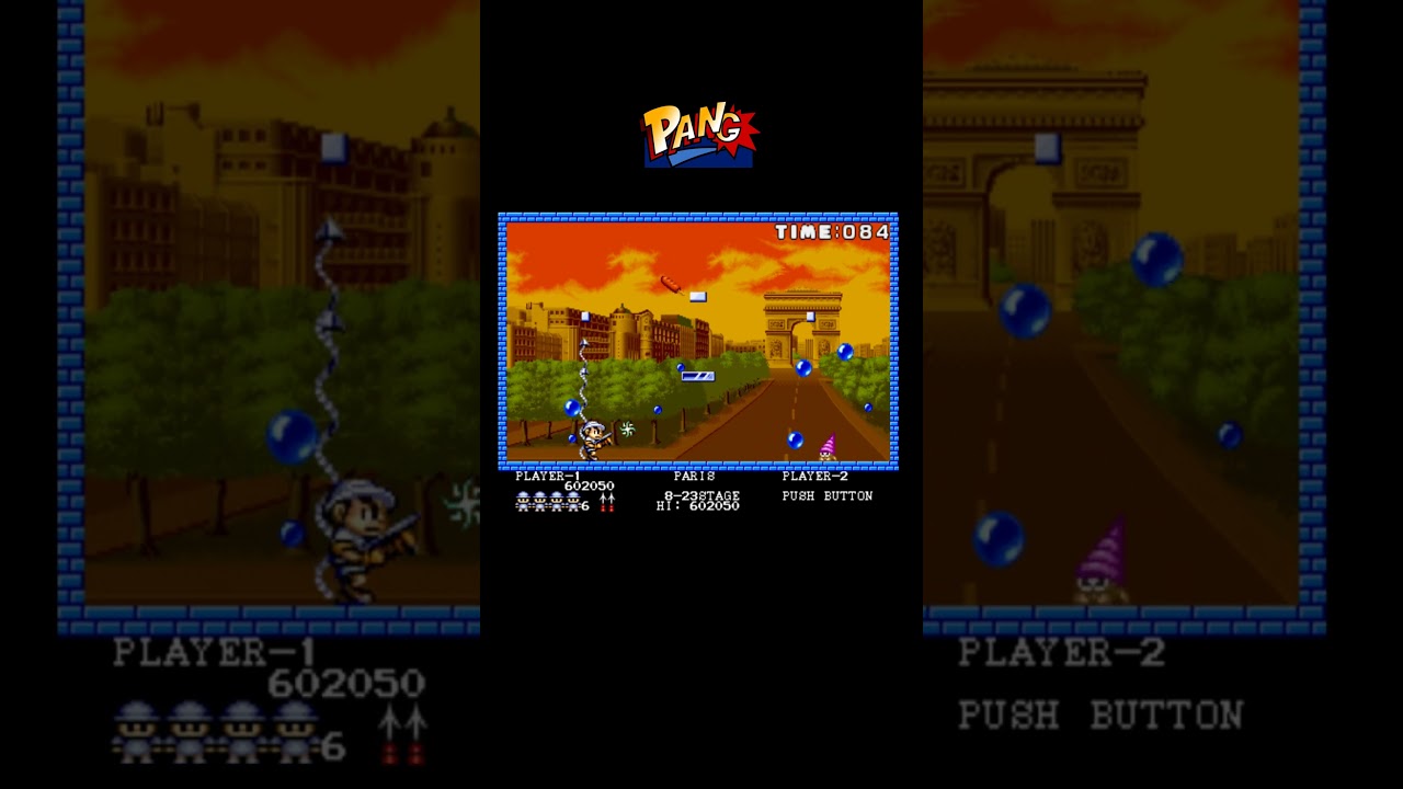 Pang Level 23 &ndash; Classic Arcade Gameplay#shorts