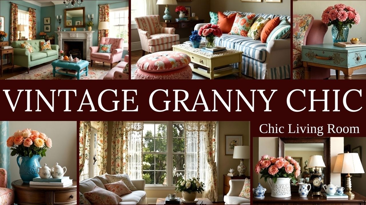 4K, Best 7 Tips for Granny Chic Living Room D&eacute;cor | 75+ Vintage-Inspired Ideas