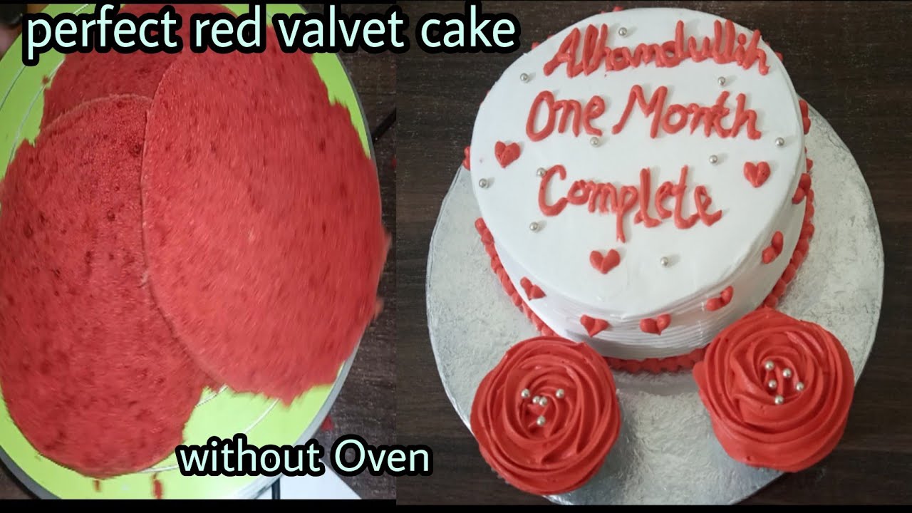 how to make red velvet cake/1/2 kg red velvet Sponge cake kitchen with nelofar