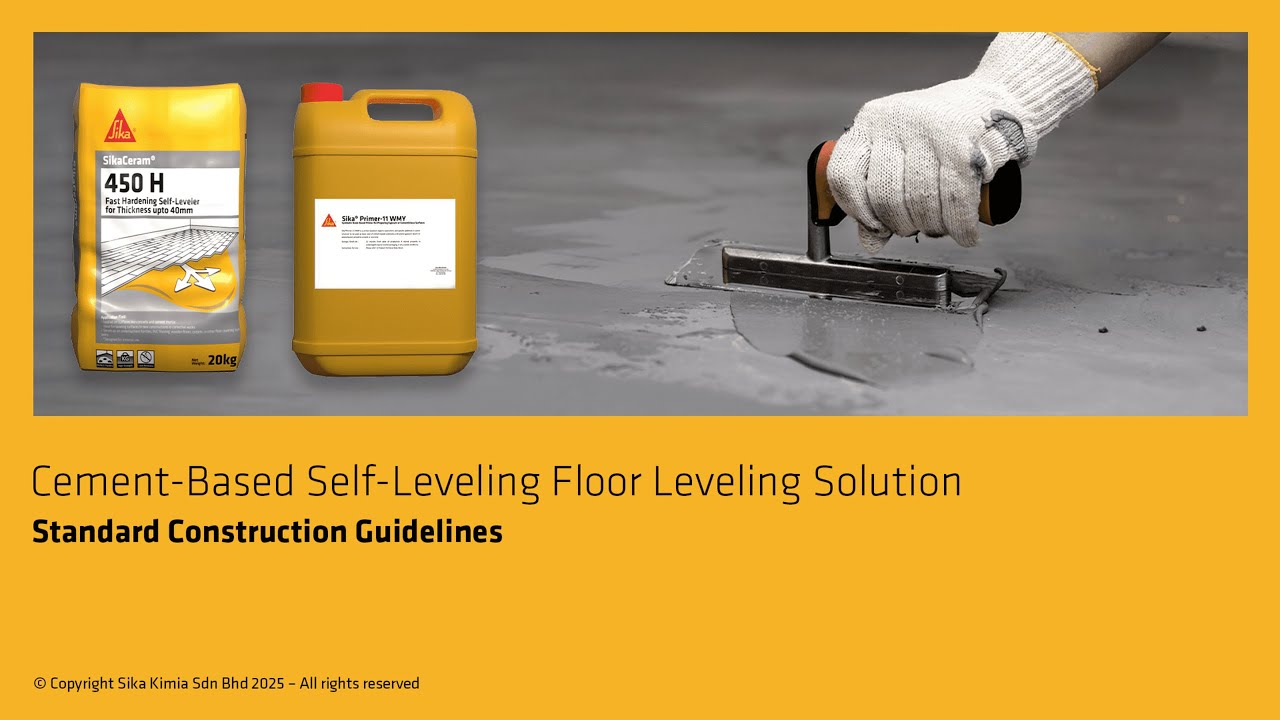 SikaCeram® 450H | Fast-Drying Self-Leveling Cement for Perfectly Flat Floors