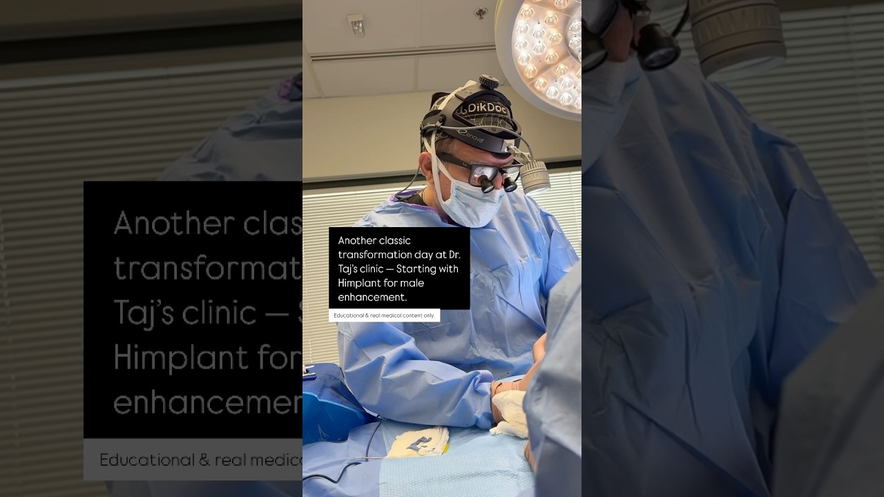 Behind the scenes of a real male enhancement procedure &mdash; Today we&rsquo;re starting with Himplant.