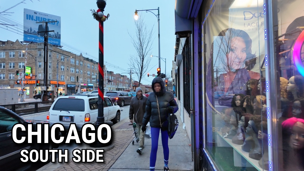 Chicago (USA) South Side Neighborhood Walk on Thursday | January 2, 2025 | 4k Video