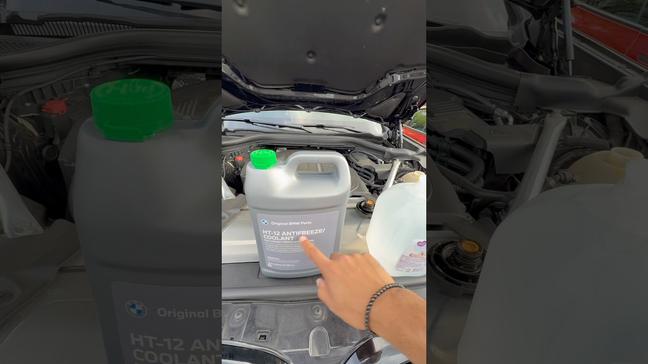 How to Top off your Coolant‼️ #bmw #b58 #x3 #x3m40i #coolant #coolantleak #maintenance #howto