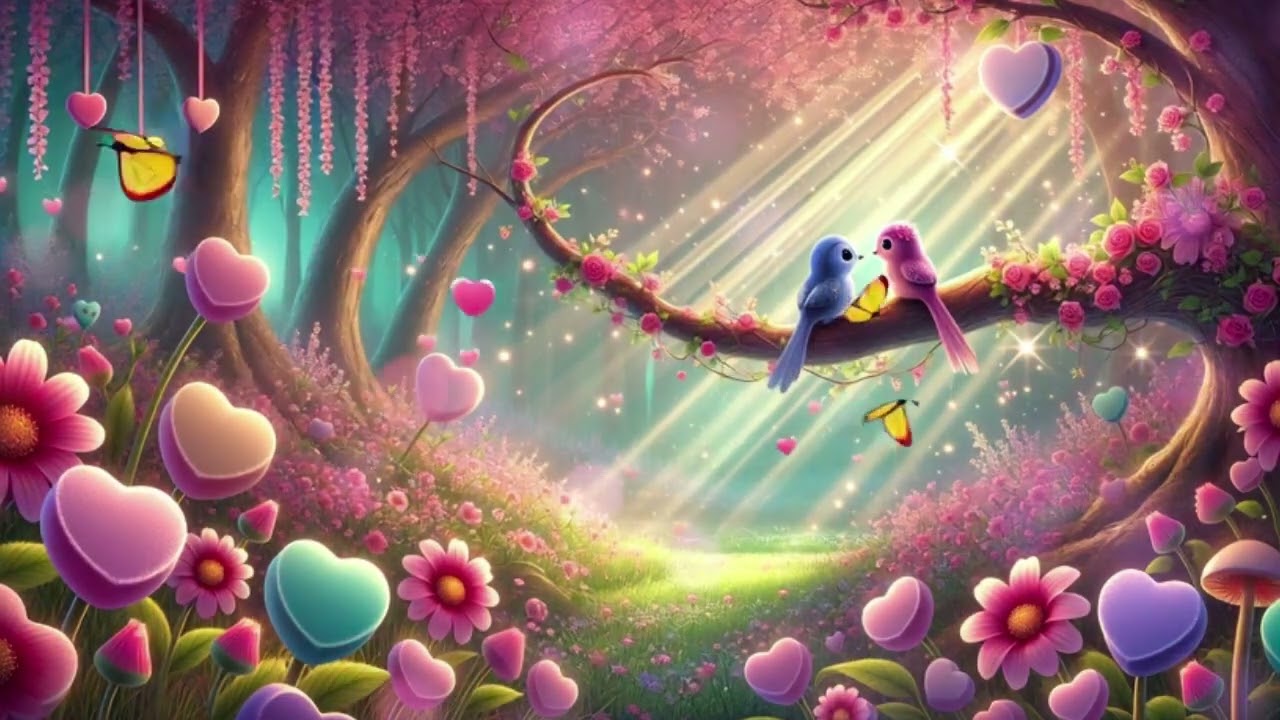 Valentine’s Day Birds in the Forest 💕 Soft Jazz Instrumental Background Music to Work, Study & Relax