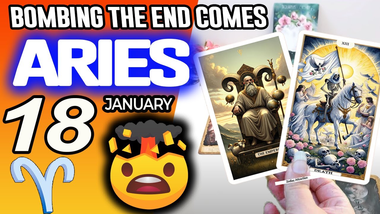 Aries ♈️💣BOMBING THE END COMES😵GOD SAYS ENOUGH😇 horoscope for today JANUARY 18 2026 ♈️ #aries tarot