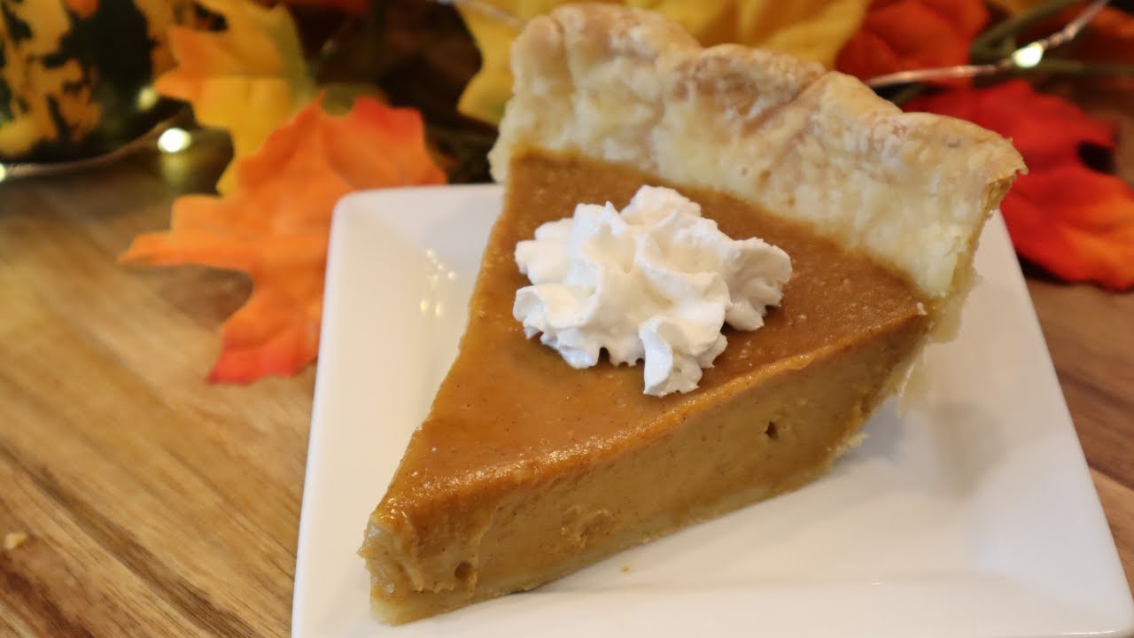 Easy Pumpkin Pie Recipe / Vegan / Dairy-free
