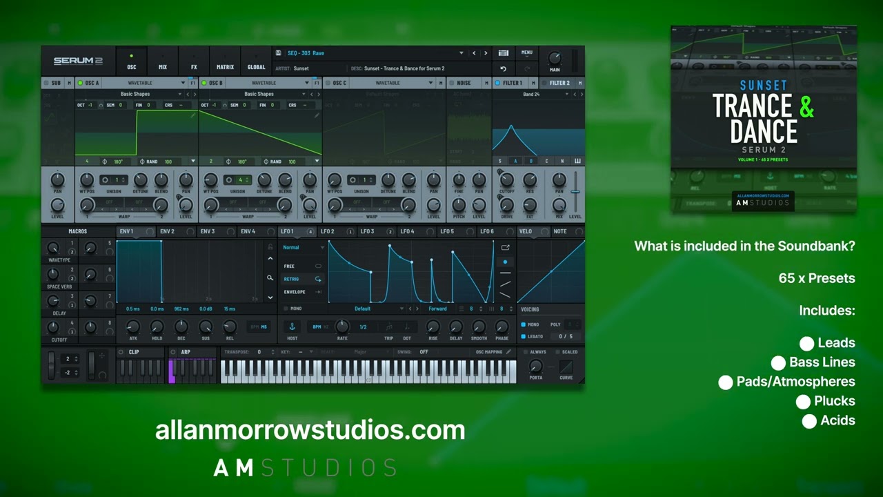Serum 2 - Trance & Dance Soundbank by Sunset