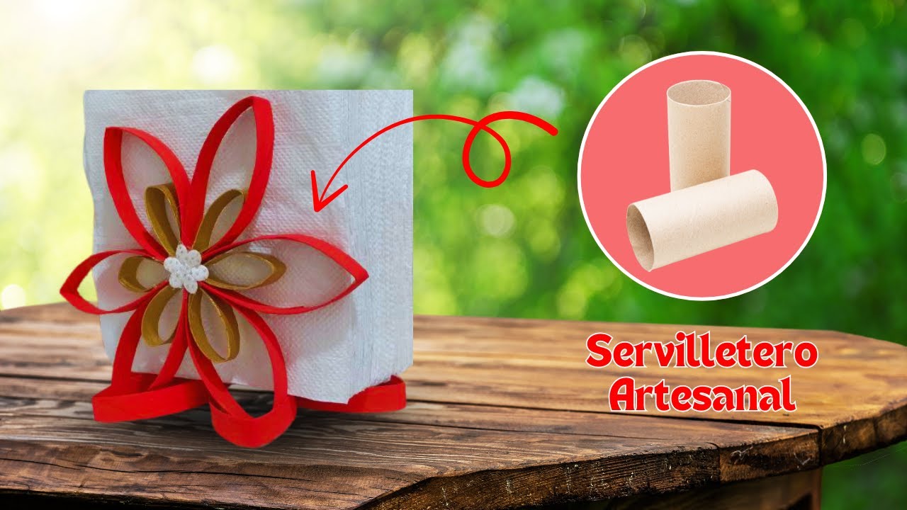 Como hacer SERVILLETERO usando ROLLOS de papel HIGIENICO