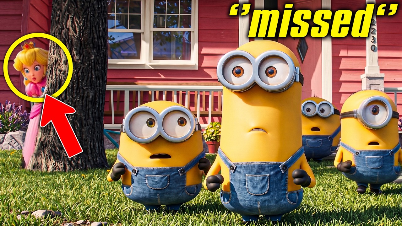 Princess Peach Was SECRETLY Hiding Here?! 😱👑 10 Hidden Things You Didn't Notice in Minions! 🍌👀