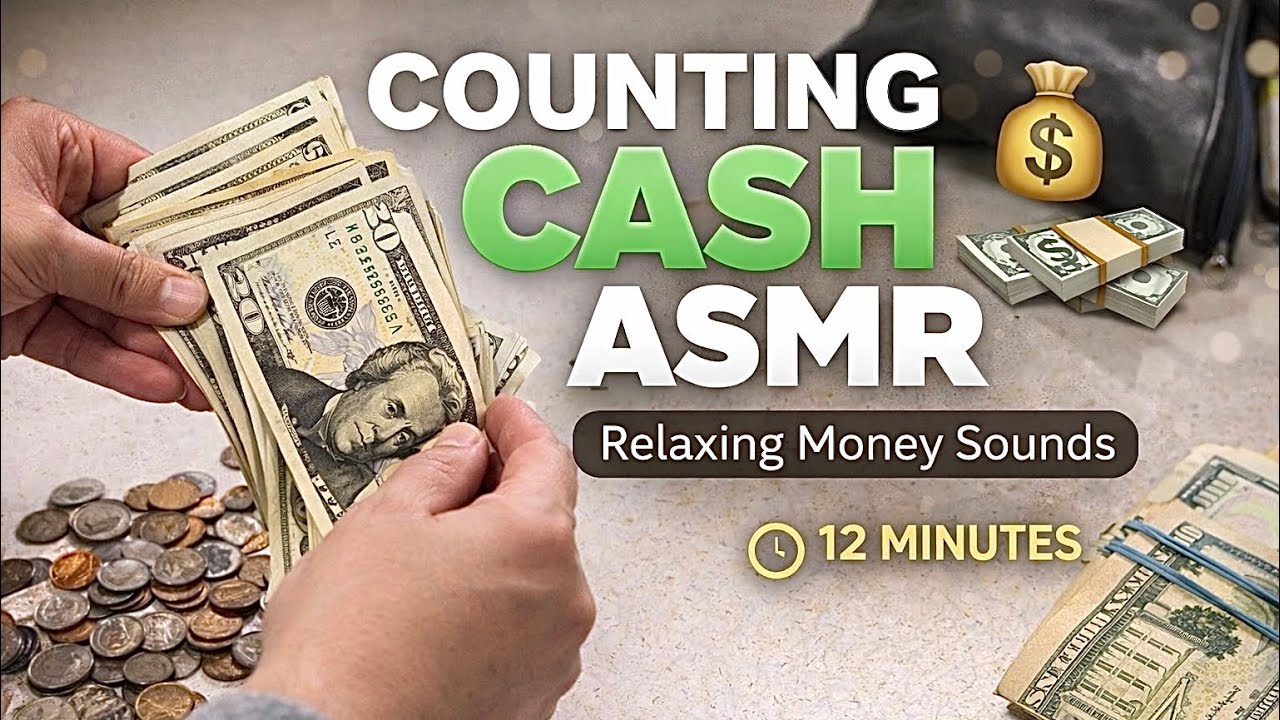 Money Counting ASMR | Relaxing Cash Sounds + Coins
