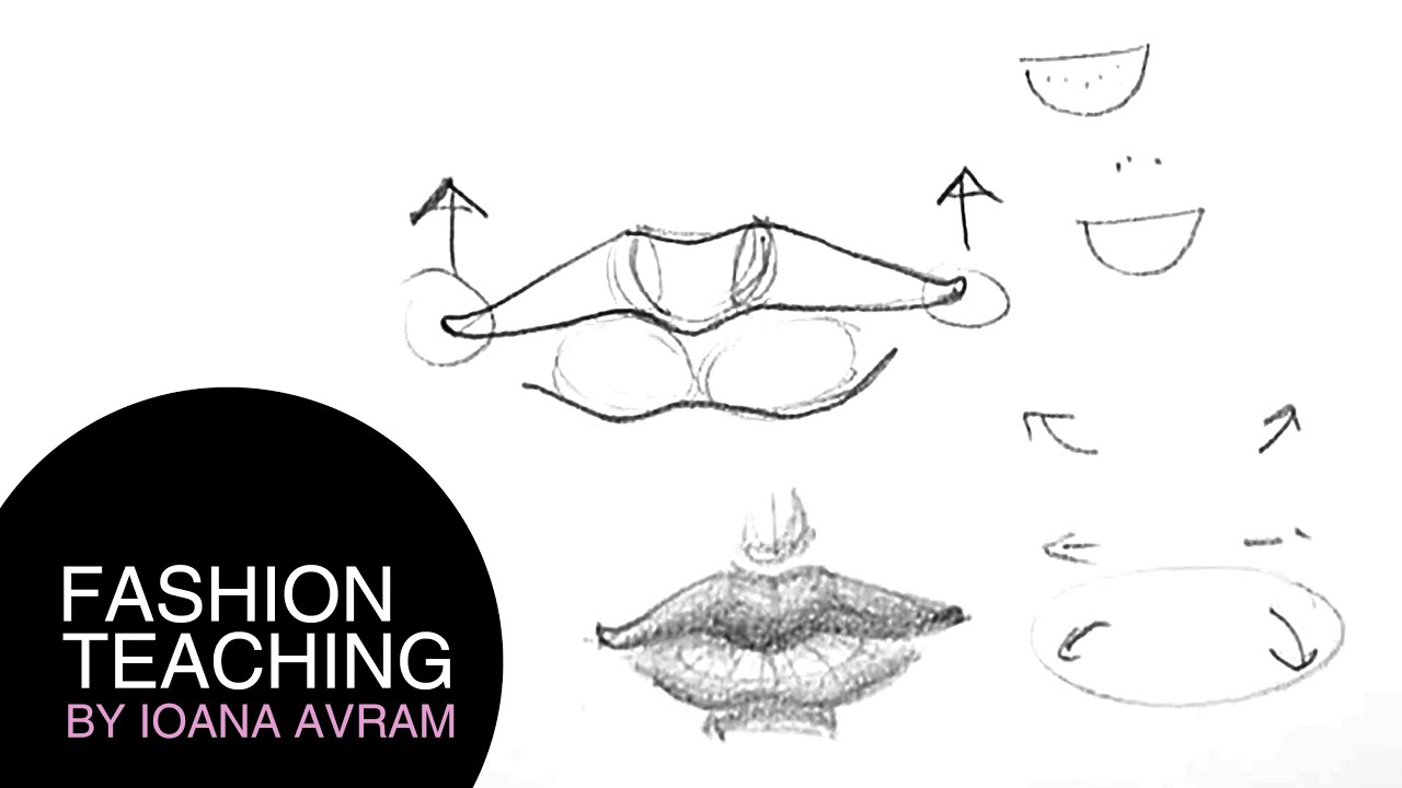 How to draw lips