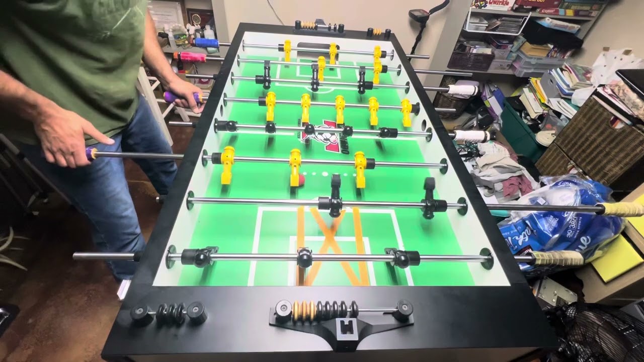 Foosball rollover cutbacks