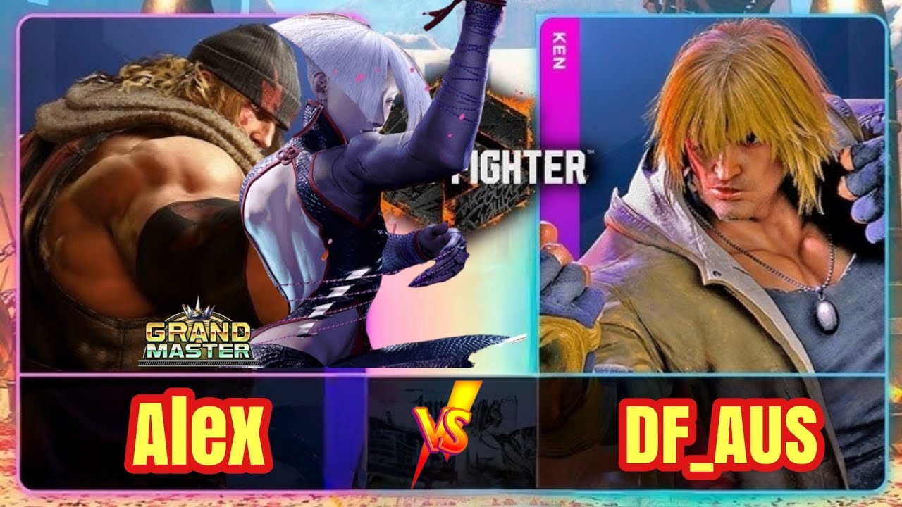 Street Fighter 6 | Grand Master (Alex) 1760MR + Ultimate Master (A.K.I.) 1800MR vs DF_AUS | SF6
