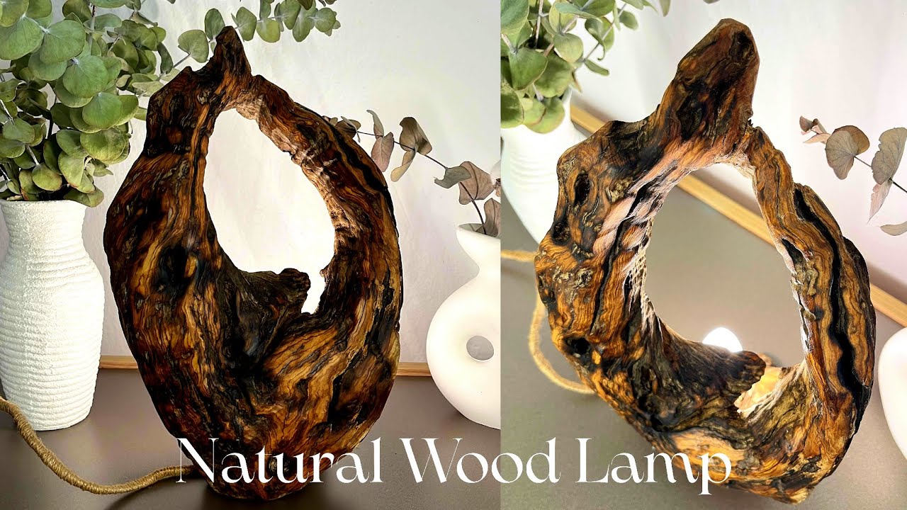 How to Make a Wooden Lamp - Olive Root Lamp