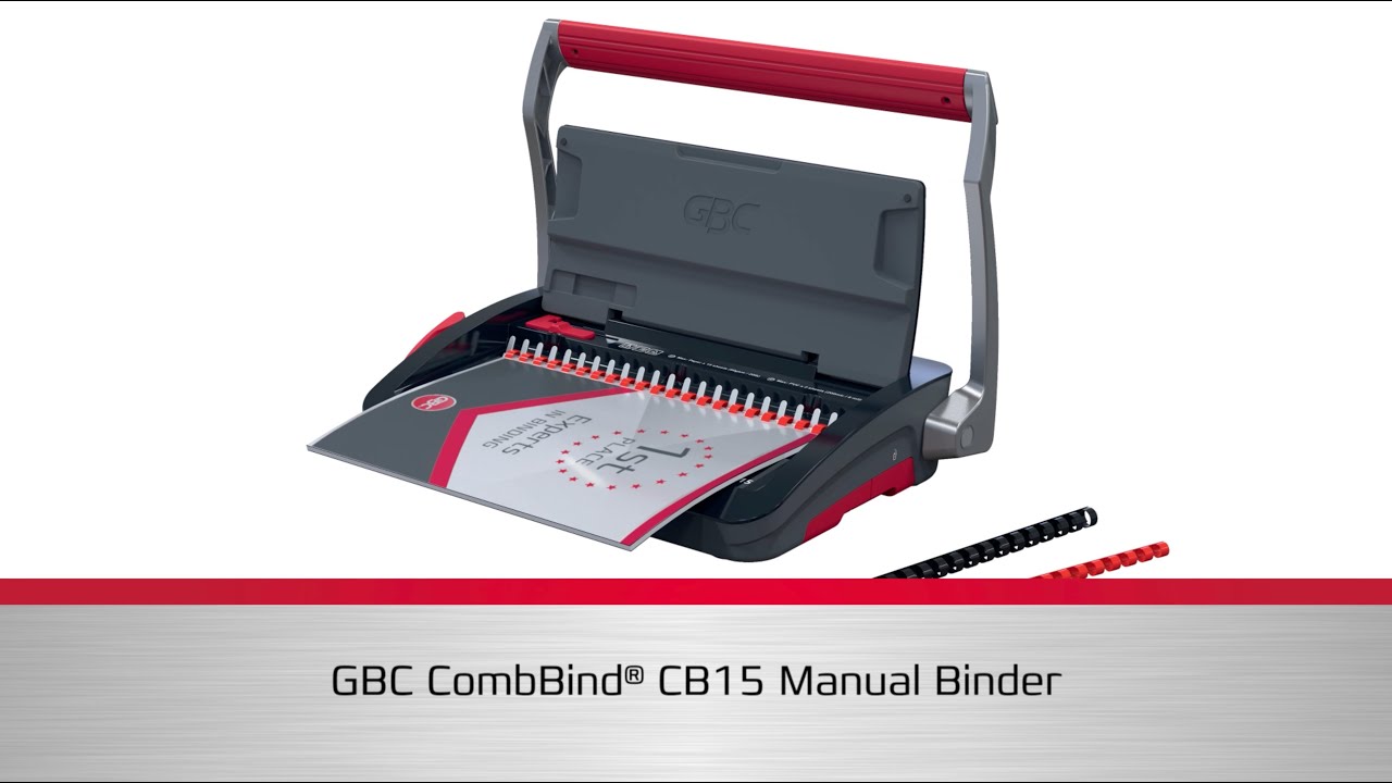 GBC CombBind® CB15 Manual Binding Machine - Product video (EN)