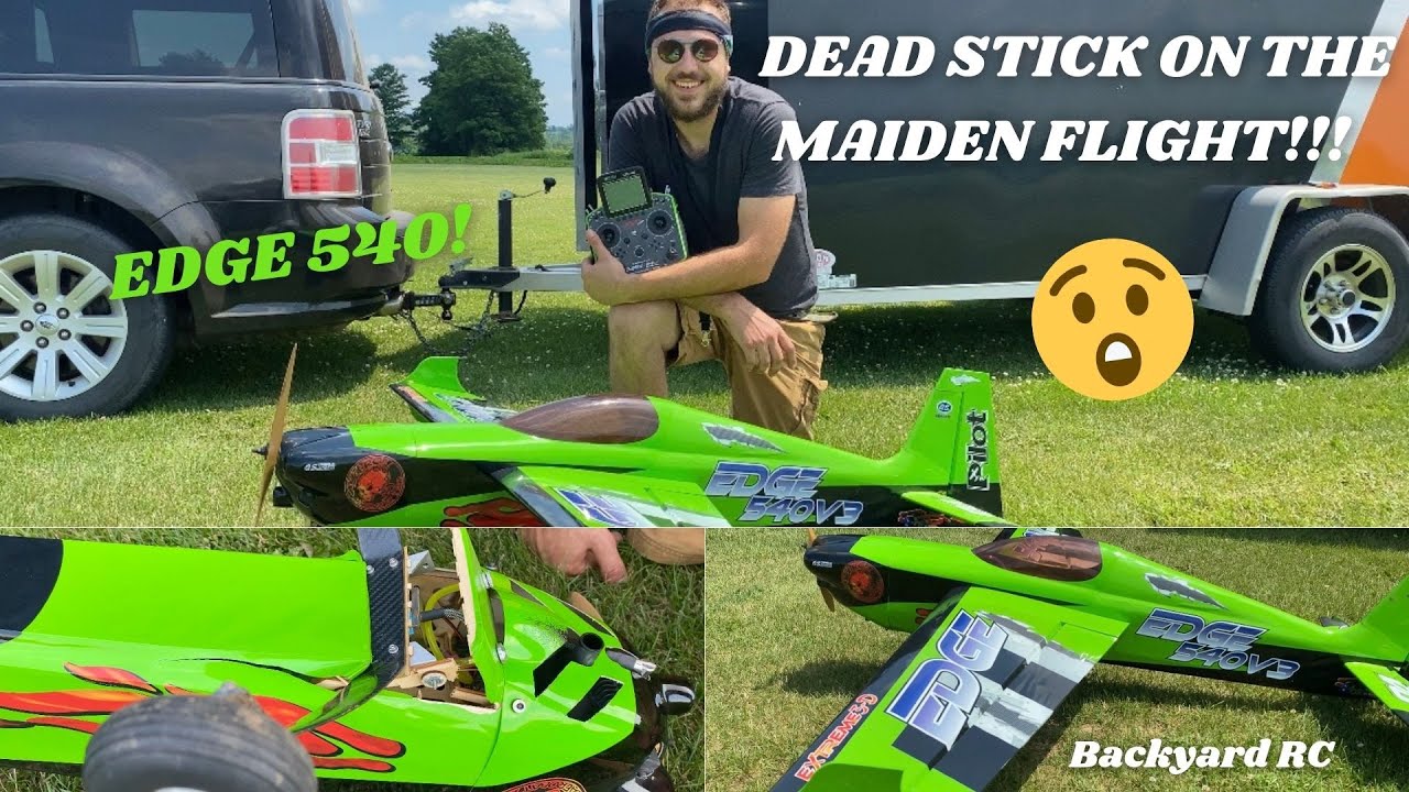 Pilot Edge 540 20cc Maiden Flight FAILURE!!