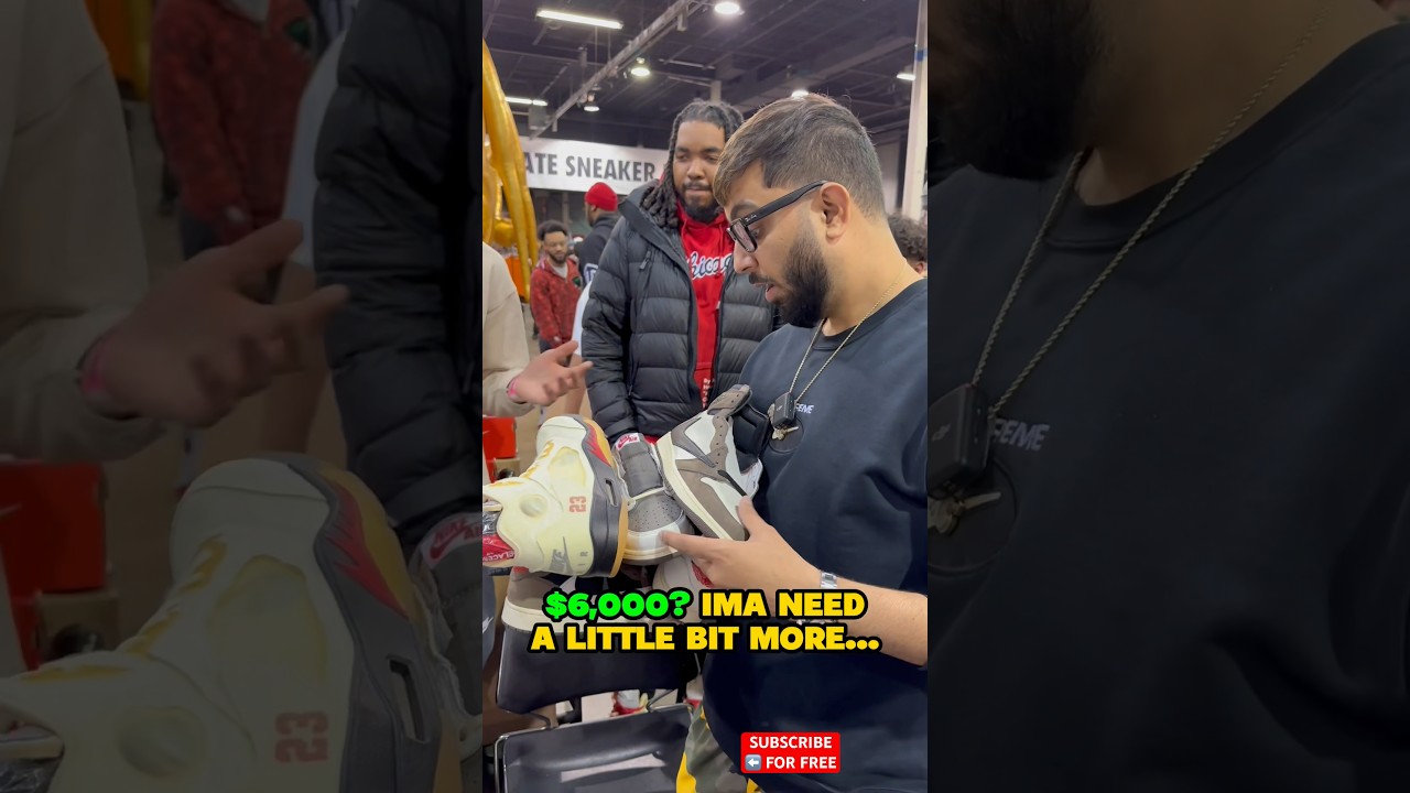 Coolkicks Spent $6,200 For Travis Scott Sneakers… Who Won The Deal? 😳🤷‍♂️