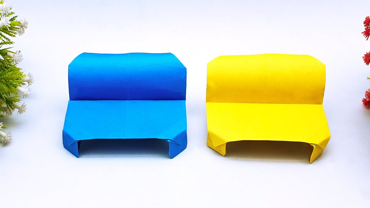 Easy origami Bench | How To Make Paper Origami Bench Tutorial | DIY Easy Tutorial For Beginner's