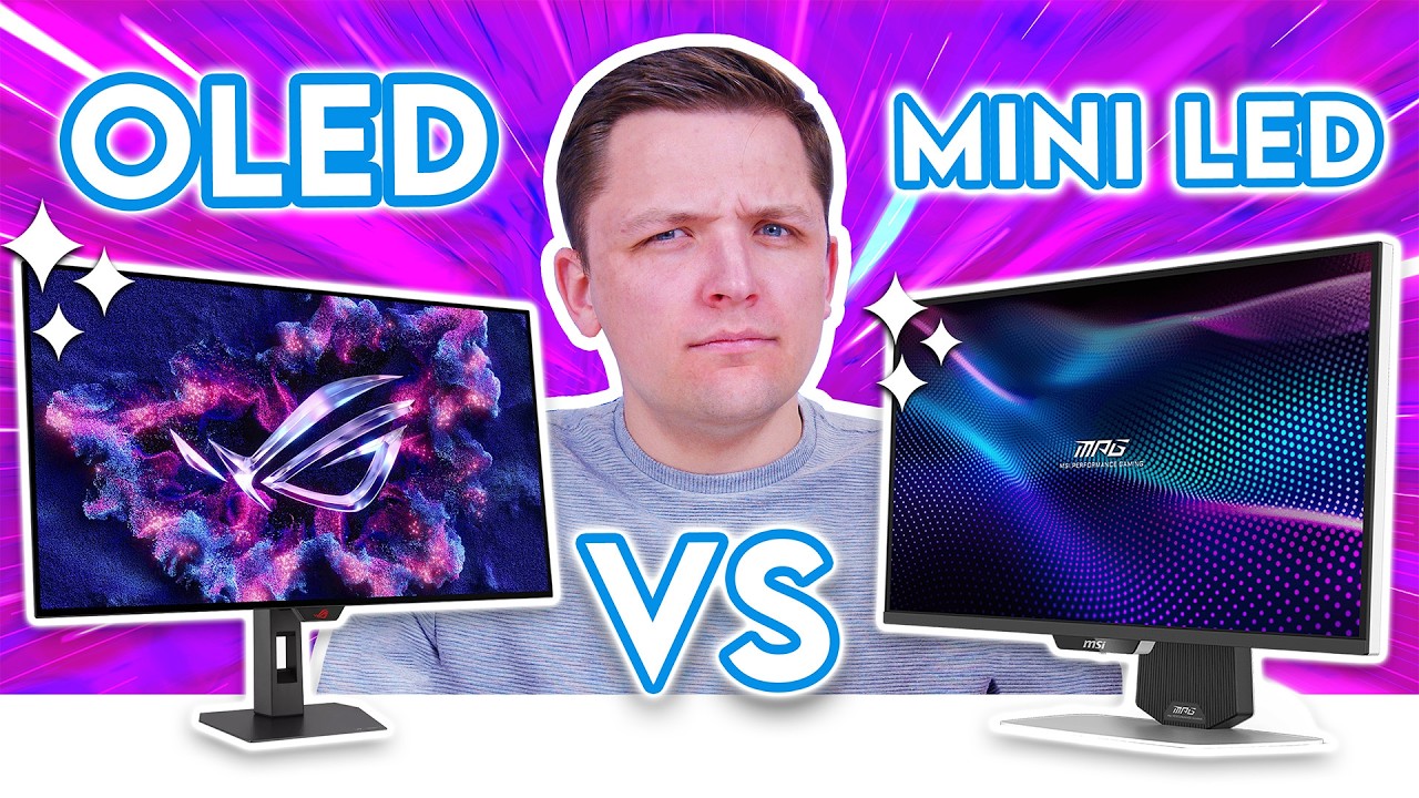 Игровые мониторы OLED против Mini LED в 2026 году 👀 [Что выбрать?!]