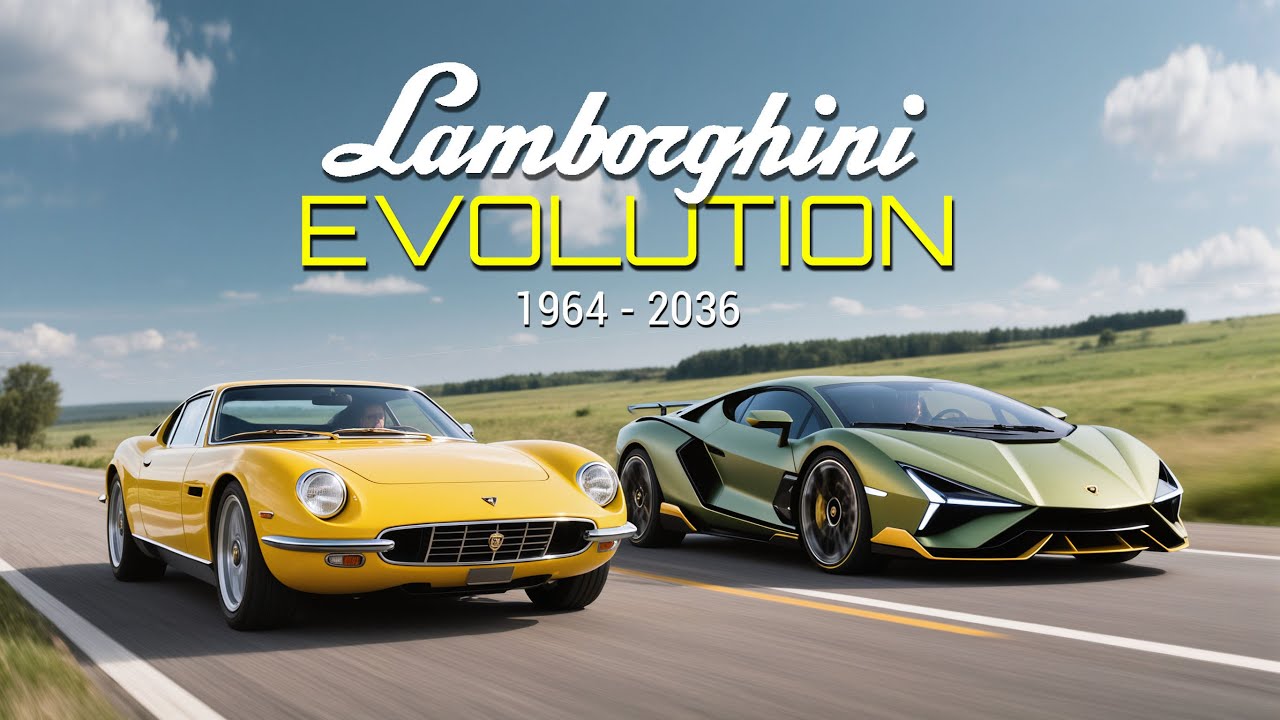 Lamborghini Supercar Evolution 1964 - 2036 | The Wildest Transformation Ever Made