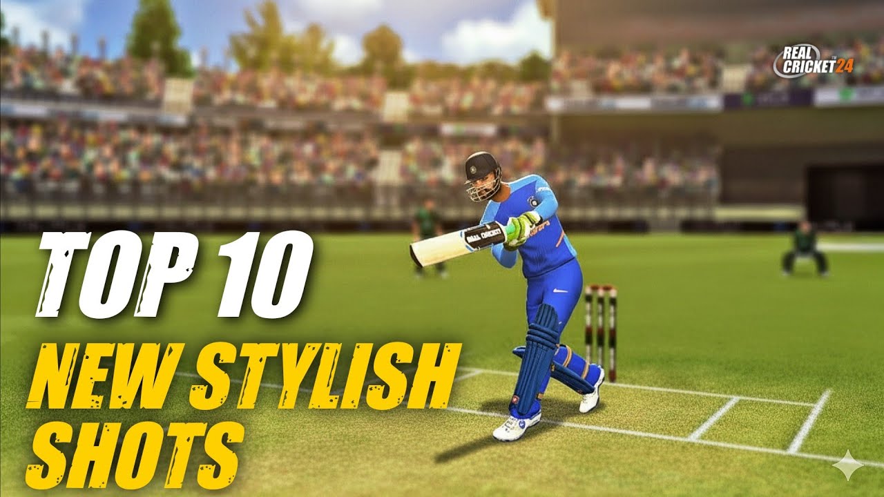 Top 10 New Stylish Shots In RC24🔥 | New Premium Shots 🏏
