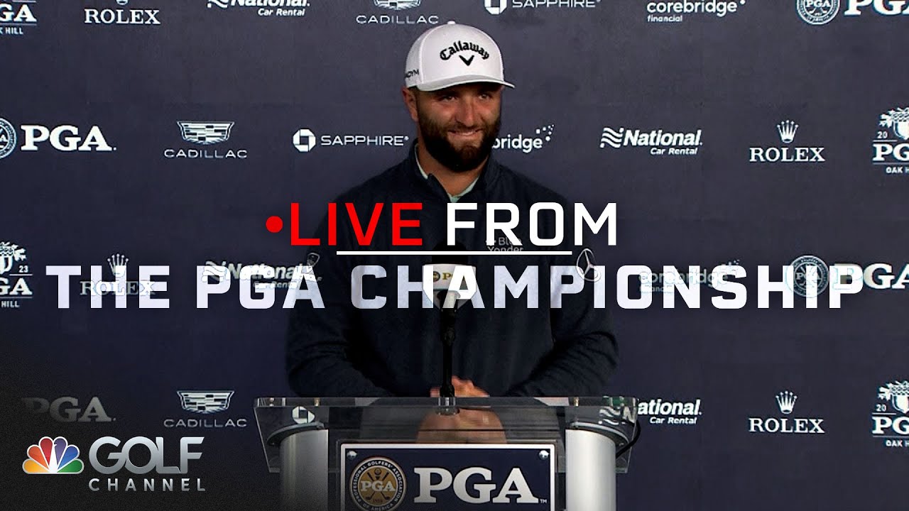 Rahm: Oak Hill made 'extra difficult' (FULL PRESSER) | Live From the PGA Championship | Golf Channel