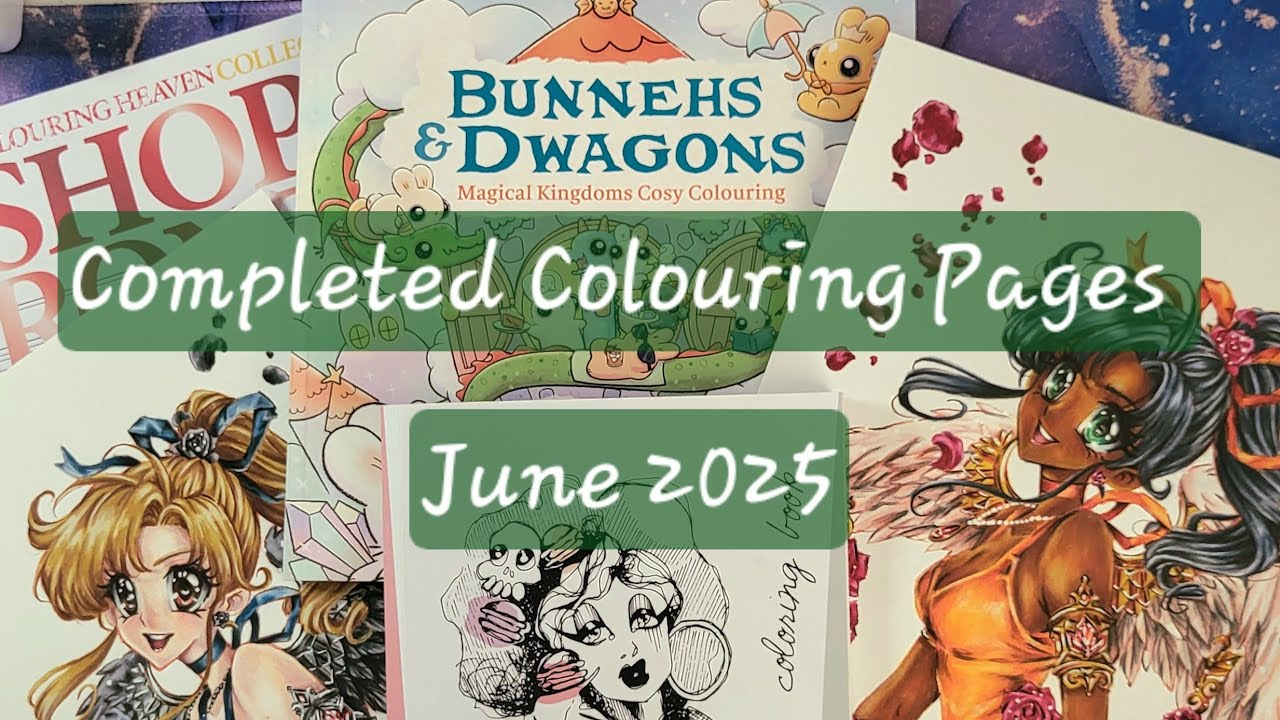 Completed Colouring Pages - June 2025