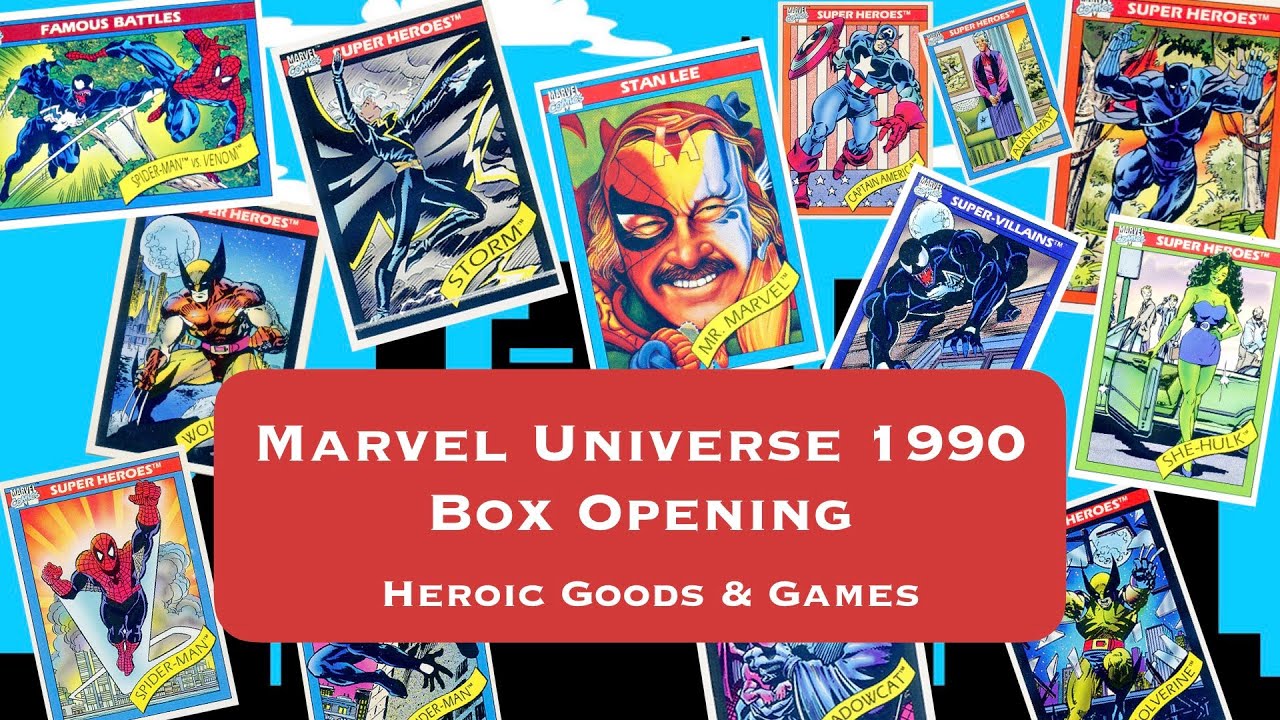 Marvel Universe 1990 Impel Trading Cards Box Break Opening and History Lesson