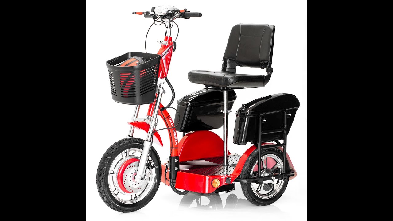 The Challenger X Sit or Stand Fast Recreational Mobility Scooter Vehicle at TopMobility.com Extended