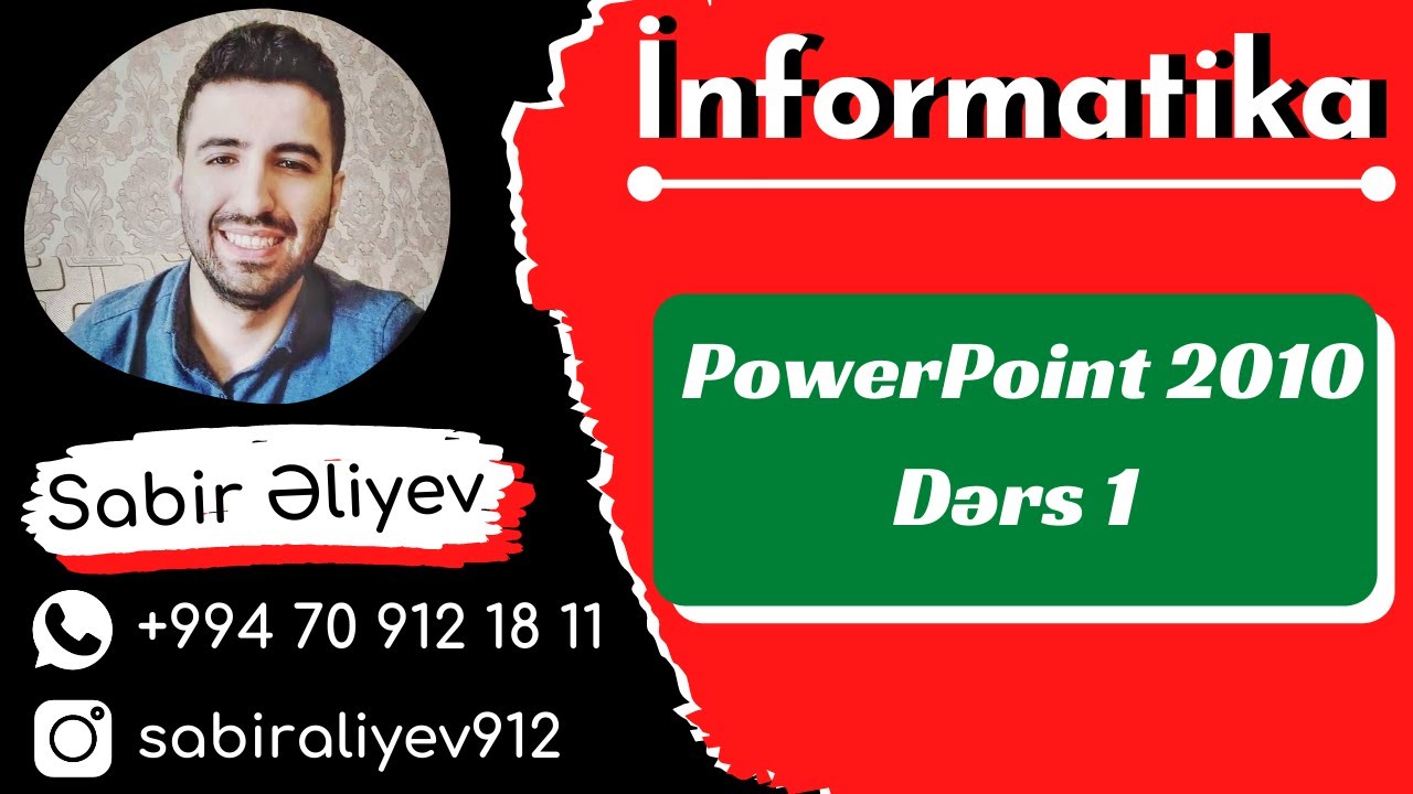 PowerPoint 2010 - Dərs 1