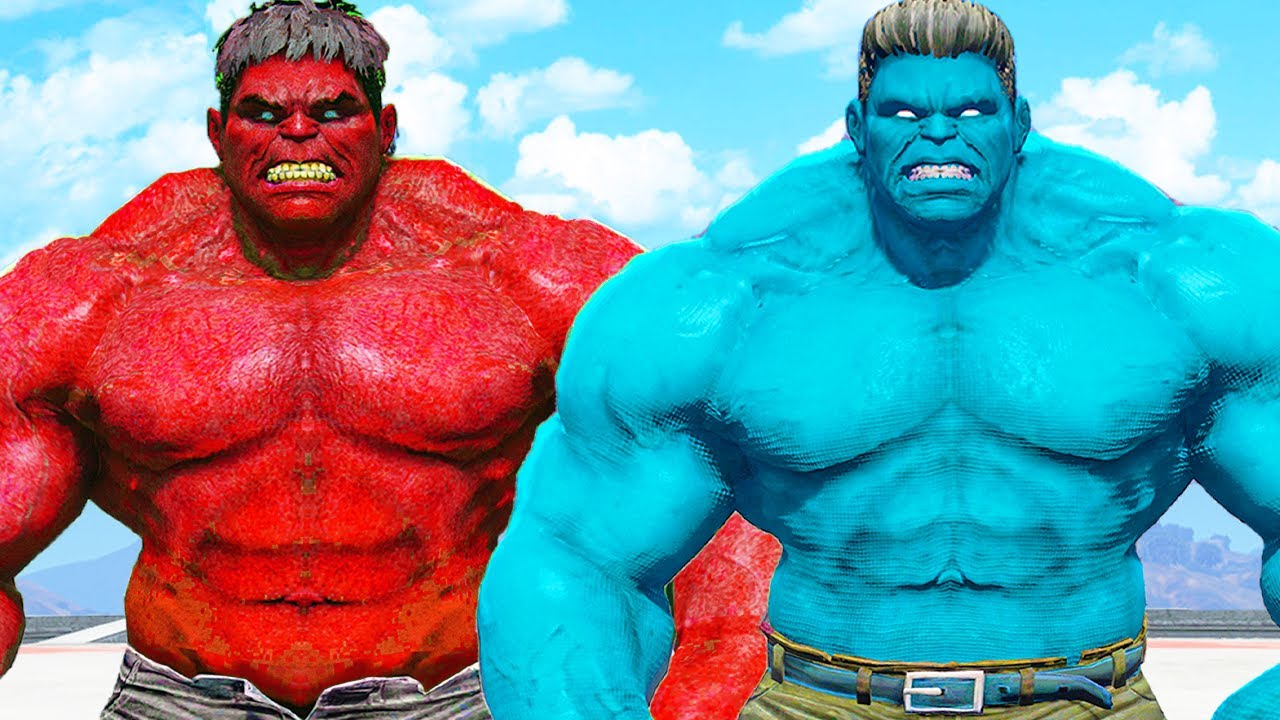 HULK SMASH | Невероятный Красный Халк против Синего Халка — Что если