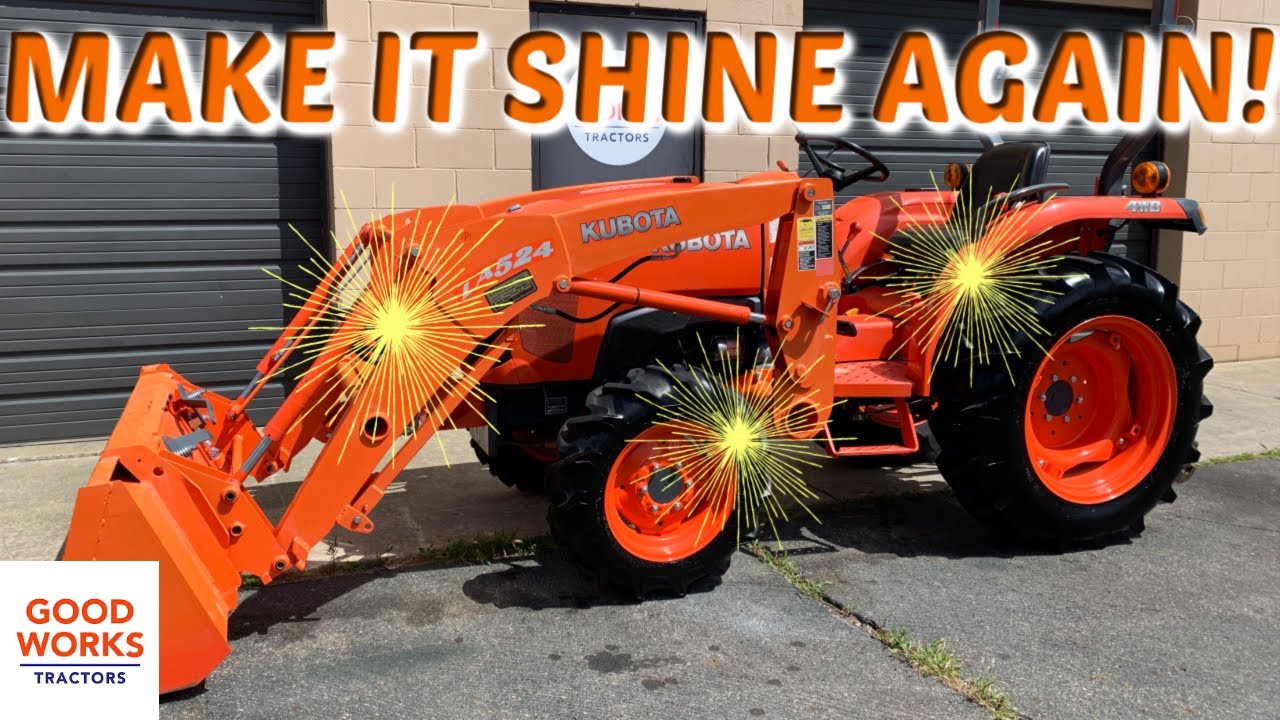 Faded Tractor?  You Can Shine It Up & Bring Back It's Former Glory! Works For Kubota & John Deere!