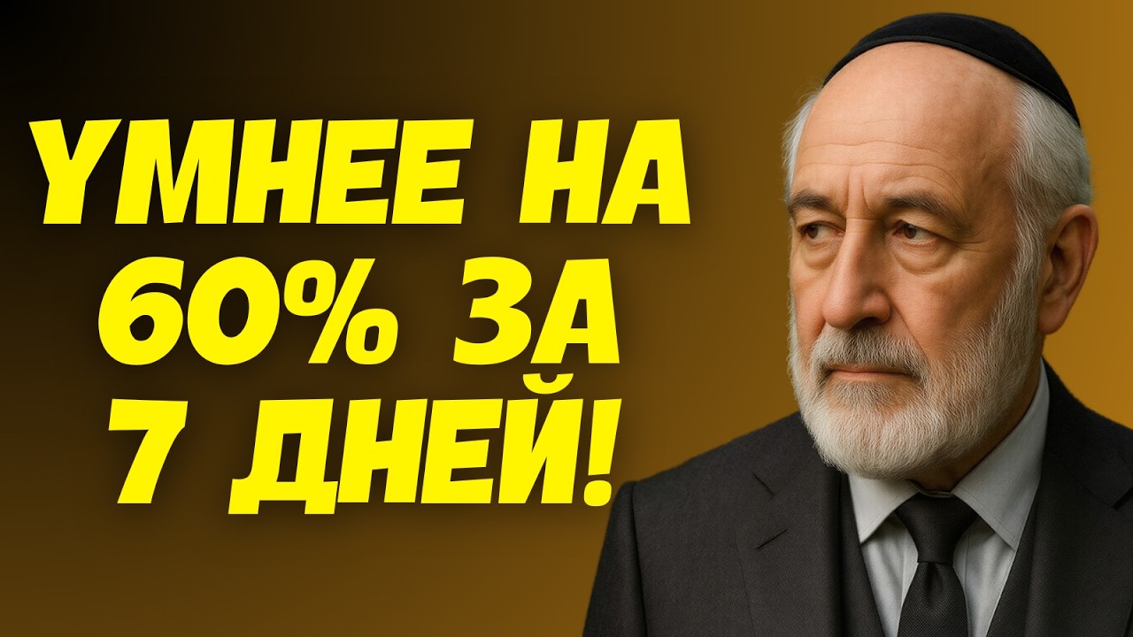 Простой еврейский трюк: ваш ум станет острее на 60%! всего за неделю | Еврейская Мудрость