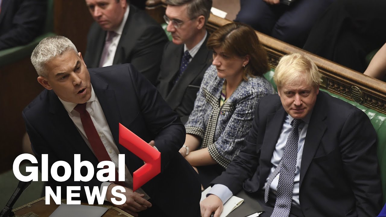 U.K. lawmakers debate PM Boris Johnson's legislative agenda