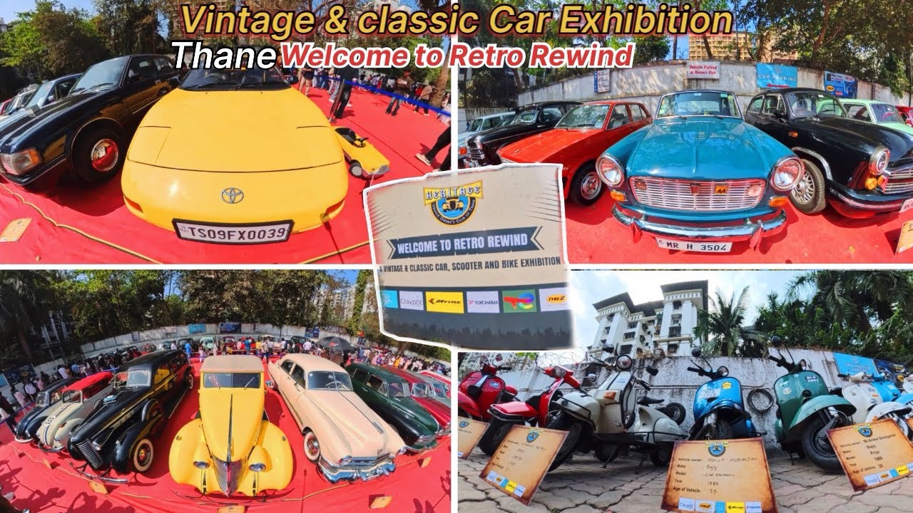 Retro Rewind / Vintage & classic Car Exhibition 🔥/ Thane / Complete Guide / Only Rushabh Vlog