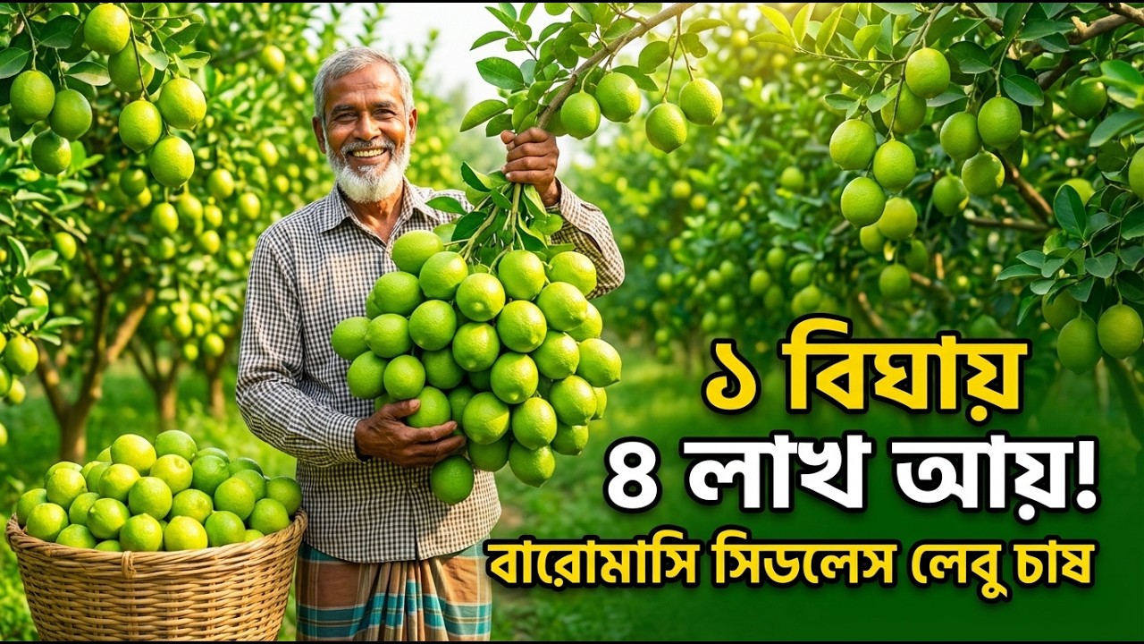 লেবু চাষে বড় লাভ | ১০০ গাছে বছরে লাখ টাকা আয় সম্ভব