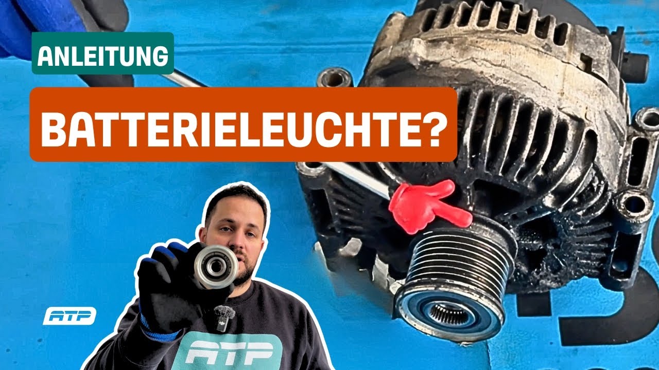 Batterieleuchte an? Generatorfreilauf prüfen & richtig ersetzen