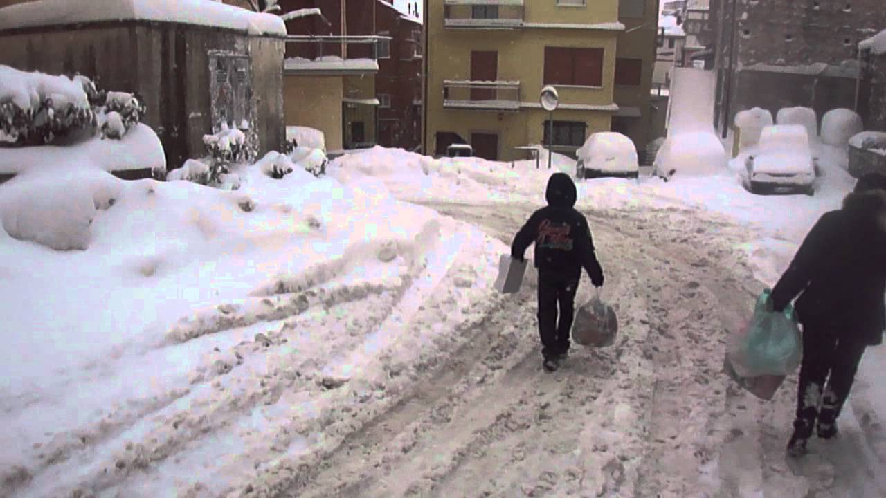 Stigliano: Emergenza Neve 2012 - Reportage n. 1