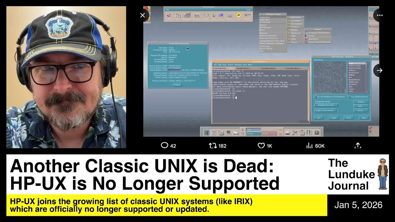 Ещё одна классическая UNIX-система ушла из жизни: HP-UX больше не поддерживается.
