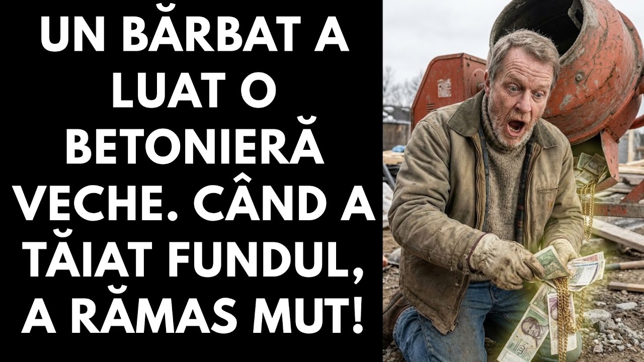 Un bărbat a luat o betonieră veche. Când a tăiat fundul, a rămas mut!