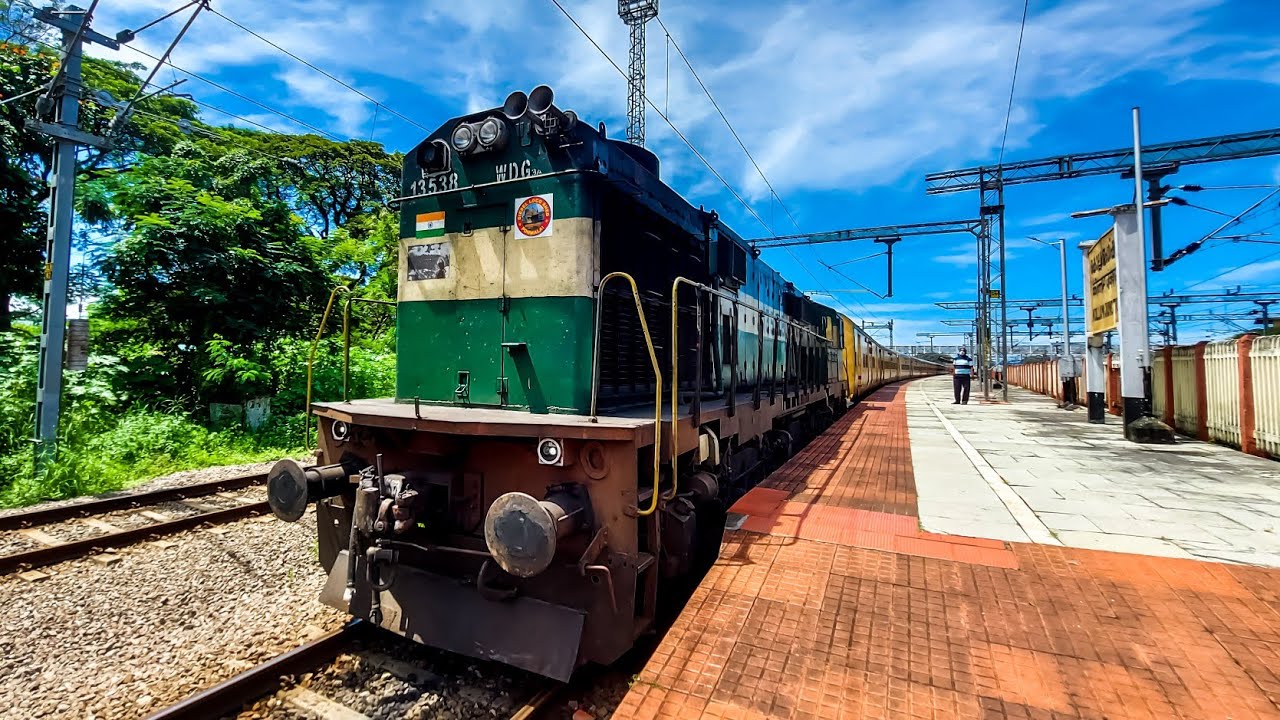 A travel through the foot hills of Western Ghats | Kollam Mail express #shorts