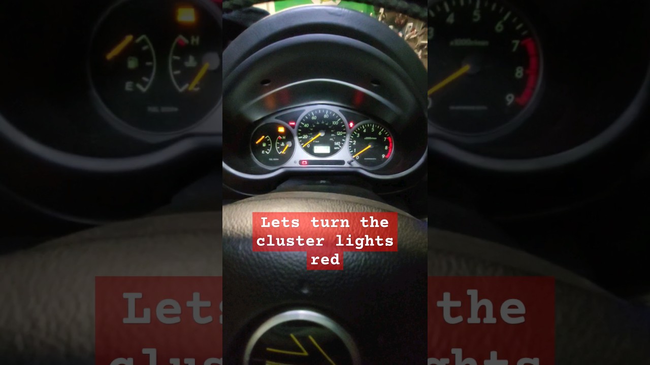 cluster light change 02-07  #subaru #wrx #automobile #car