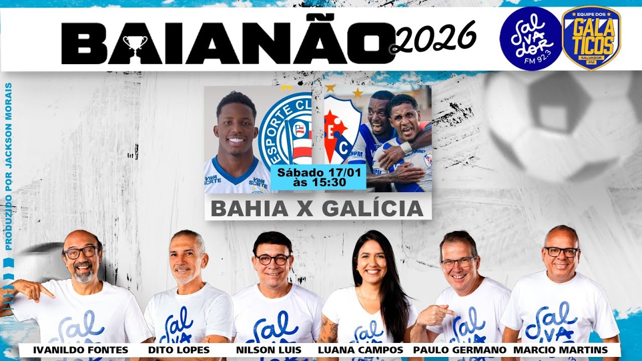 BAHIA 3X0 GAL&Iacute;CIA AO VIVO (17/01/26)