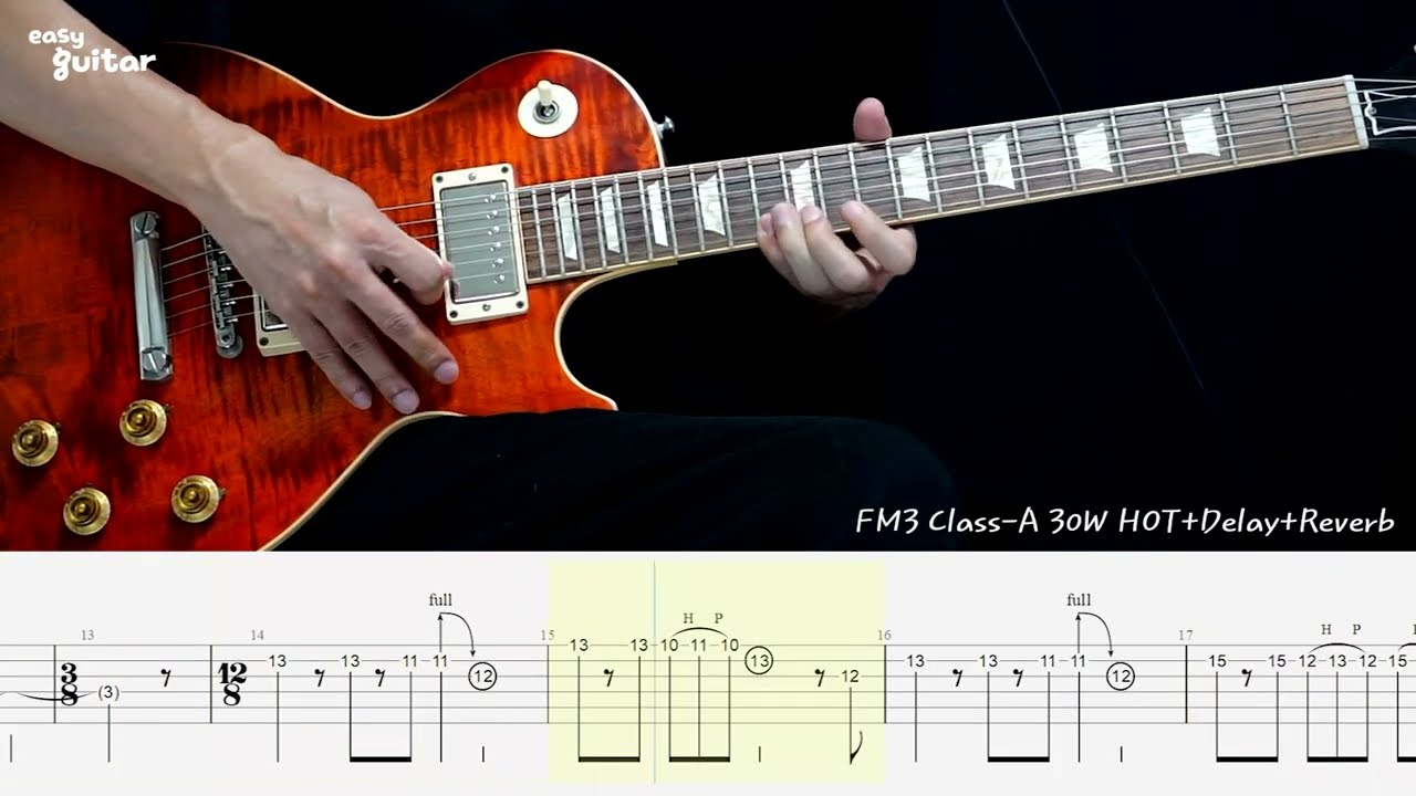 Queen - Killer Queen Guitar Solo Lesson With Tab(Slow Tempo)